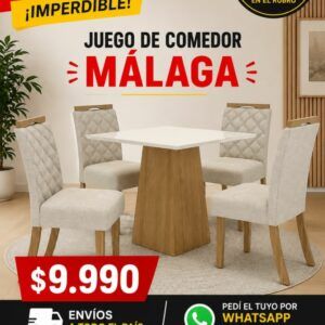 Juego de comedor modelo Málaga