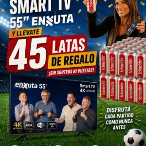 Smart TV 55 pulgadas - Enxuta + regalo