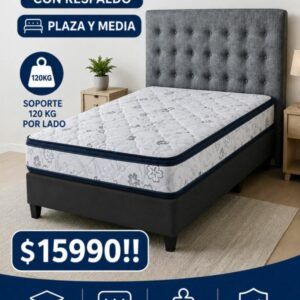 Sommier plaza y media - Super densidad