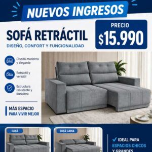 Sofá rectráctil